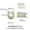 Maquinaria textil máquina de doblado detector de hilos limpiador de hilos cortador de hilos guía de hilo de óxido de aluminio y cerámica gancho único pequeño para pasar el hilo