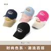 Boné de Baseball Bordado Moda Primavera e Verão para Mulheres, Versátil Estilo Coreano com Top Macio e Aba, Chapéu Feminino para Proteção Solar ao Ar Livre