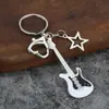 Fornecimento Direto Transfronteiriço Cor de Galvanoplastia de Alta Qualidade Conservação de Cor Pingente de Chaveiro de Guitarra Gota de Óleo Chaveiro de Spice Girls de Nicho Pingente de Bolsa