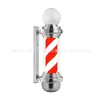 Caja de luz para salón de belleza de fábrica Luz de bombilla cromada Salón de peluquería Barbería Luz de giro pared impermeable Poste de barbero