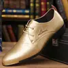 Sapatos masculinos de couro transfronteiriços, sapatos derby modernos de bico fino, com cadarço, multicoloridos, adequados para casamentos e negócios, antiderrapantes, resistentes ao desgaste, sapatos casuais masculinos de couro