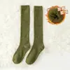 Calcetines Grues para Pantorrilla de Otoño e Invierno, Calientes de Felpa, Tubo Largo, Color Sólido, Japoneses JK, Antideslizantes, Casuales, Versátiles, Calcetines de Pantorrilla, Calcetines Zhuji