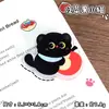 Clip Acrílico PP de Gato Negro Pequeño de Doble Cara, Clip de Caricatura Lindo para Agenda, Clip Multifunción para Foto, Recibo, Nota, Mensaje