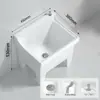 Mop de Varanda, Mop Cerâmico Doméstico para Exterior, Mop para Pátio Piscina, Bacia Quadrada para Lavagem, Tipo de Chão Doméstico para Banheiro