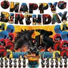Godzilla Nuevo vs Transfronterizo. Decoraciones de Cumpleaños Temáticas de Kong Suministros para Fiesta Banner Set de Globos