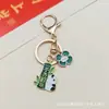 Llavero de Placa de Nombre Creativa de Panda Lindo de Moda Lista Dorada Título Colgante para Mochila de Estudiante Pequeño Regalo de Ánimo para Examen