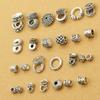 Xizang separadores de plata accesorios retro glotón con cuentas diy joyería hecha a mano pulsera pulsera accesorios collar junta de plata tailandesa
