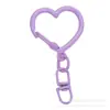 Hebilla Colorida de Aleación en Forma de Corazón con Colgante de Hebilla de Figura de Ocho, Accesorios Hechos a Mano para DIY, Llavero, Accesorios para Bolsos, Adornos Colgantes