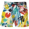 Comercio Exterior Transfronterizo Amazon Explosiones Creativos Abstractos Graffiti Pantalones Cortos Impresión Digital 3D Sueltos Moda Casual
