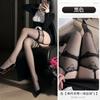 Meias de seda sensual com laço de amor e renda pura, cruzando os joelhos, pretas, de seda, paixão, femininas, 3173