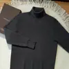 Nuevo suéter de cachemira para hombre de otoño e invierno, jersey de cuello alto, tejido de cachemira grueso, suéter versátil