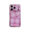 Cuadros irregulares tricolores simples adecuados para funda de teléfono Apple iPhone 17promax 16 15 femenina anticaída