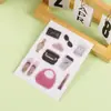 Marca Personalizada Adesivo Transparente Cola de Gotejamento Colorida Etiqueta com LOGO Desenho Animado Fofo Adesivo Estéreo de PVC Cola de Gotejamento 3M