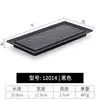 Vajilla Creativa Plato para Sushi Barbacoa Plato Largo Estilo Japonés de Plástico Plato Rectangular Imitación Porcelana Plato para Olla Caliente Uso Comercial