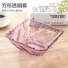 Plato para Snacks de Sala de Estar Estilo Europeo Plato de Frutas de Plástico Transparente Plato para Frutos Secos Moderno Simple Creativo Plato para Dulces Hogar