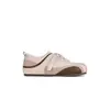 Versión de piel de vaca Uva Mamá mismo estilo aprendiz cuero genuino color block velcro tacón oculto casual Zapatos de entrenamiento alemanes para mujer Zapatos Forrest Gump