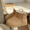 Botas de Neve Femininas 2026 Novo Modelo Inverno Sola Grossa Estilo Birkenstock Sapatos de Algodão com Adição de Lã e Botas Curtas Espessadas, Antiderrapantes e Quentes para o Nordeste