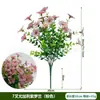 En Stock Venta al por Mayor Serie de Flores Artificiales de Eucalipto/Violeta Primrose Decoración de Pared de Plantas Adornos Accesorios para Fotografía de Flores Artificiales