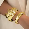 Moda Popular Transfronteriza Personalidad Estilo Exagerado Irregular Geométrico Brillante Abierto Juego de Múltiples Piezas de Joyería de Pulsera para Mujer