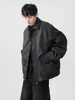 Chaqueta de cuero estilo callejero americano para hombre, nueva colección 2026, corte limpio, marca de moda Medela, chaqueta de motociclista casual holgada