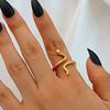 Anillo de Serpiente de Diamante de Metal Transfronterizo para Mujer Ins Europa y América Anillo de Dedo de Serpiente Enroscada Exagerado