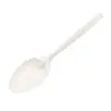 Juego de Cucharas Desechables de Almidón de Maíz de Grado Alimenticio de 7 pulgadas para Empaque para Llevar de Restaurante, Camping, Hogar - Juego de Cuchillo, Tenedor y Cuchara