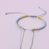 Pulsera Tejida Nudo Vajra Estilo Tíbet, Producto Semi-Terminado, Adecuado para Enhebrar Cuentas Doradas, Cuerda Multicolor, Pulsera de Cuerda Roja, Cordón de Cuero