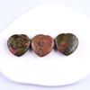 Venda Quente Transfronteiriça Pedra Natural 30*12 Coração Não Poroso Cristal Rosa Acessórios de Brinquedo Arqueológico Formato de Coração DIY Pequeno Presente
