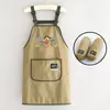 Avental Estiloso de Desenho Animado Cozinha Casa Avental de Cintura à Prova d'Água Resistente a Manchas Resistente à Sujeira Uniforme de Trabalho para Catering Estampa de Logo