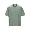 Rumeng Verão Novo Estilo Gola Redonda Pulôver Manga Curta Masculino Estampado Solto Casual Tendência Marca Camiseta Versátil Meia-Manga