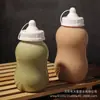 500 copo de suco de plástico para celebridade da internet copo de milk tea copo fofo copo de bebê mamadeira com bico transparente PET de grau alimentício