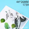 Accesorios para joyería zakka directos de fábrica 44*26mm doble colgante aleación golondrina