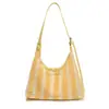 Bolso Tote de Color Bloque Rayado de Nicho Estilo Coreano 2026 Nuevo Modelo de Verano para Mujer de Gran Capacidad Bolso de Hombro para Viajes Diarios Set