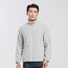 Jaqueta de fleece polar masculina outono e inverno nova estilo unissex jovem dupla face para usar quente gola alta jaqueta de fleece moda