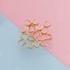 Gran oferta, hebilla de semilla de melón de acero inoxidable de 3 x 7 mm, hebilla colgante abierta, accesorios de joyería DIY, hebilla de collar, hebilla de joyería, hebilla colgante