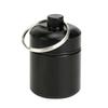 Tapones para los oídos de tubo de aleación de aluminio grueso Botella de aluminio con llavero Caja de almacenamiento de metal para monedas Caja de almacenamiento para joyas Mini Almacenamiento
