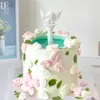 Ángel de la Fuente de los Deseos Decoración de Pastel de Cumpleaños Adornos Columna Romana Retro Ángel Pequeño Fuente Molde de Silicona