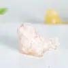 "Estatueta de Selo de Cristal Natural Preenchida com Resina" Para Mesa, Decoração de Casa, Animal Marinho de Resina Feito à Mão"