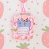 Lindo portatarjetas de estudiante DIY, paquete de material de pegamento en crema, joyería DIY hecha a mano, accesorios de resina, traje