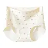 Pantalones de Leche de Seda Estampados de Cintura Media para Niñas Alta Elasticidad Sin Presión Sin Costuras Sensación Fresca Borde Antivuelco Bragas para Mujer 2196