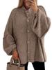 Procesamiento de Comercio Exterior Transfronterizo Personalizado Suéter Chaqueta de Punto de un Solo Botón Europeo y Americano Cardigan de Punto Liso Casual para Amazon