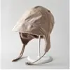 Estilo Nuevo Otoño e Invierno Sombrero Volador Elástico de Doble Cara Ligero para Hombres y Mujeres, Sencillo, Casual, Versátil, Sombrero Cálido para Protección de Orejas