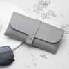 En stock directo deducción única gafas de sol sencillas estuche de cuero vivo bolsa suave estuche para gafas gafas de sol para miopía bolsa de almacenamiento para gafas