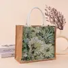 Bolsa de mano coreana estilo estudiante, bolsa de almuerzo de lino de moda, nueva bolsa para lonchera de lona estilo japonés
