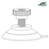 Venta Caliente Transfronteriza Ventosa de Tornillo de 32 mm Ventosa de Tuerca Transparente M4M5M6 con Rosca Longitud 6-15 mm