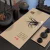 Bandeira de Chá Estilo Chinês, Absorvente de Água, Secagem Rápida, Pano de Chá Zen, À Prova de Poeira e Manchas, Jogo Americano Antigo para Mesa de Chá Doméstica, Pano de Chá Isolante