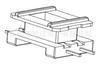 Fuente de alimentación EE1911 con esqueleto de transformador de alta frecuencia ensanchado vertical de 2+2 pines HXB-EI1915, distancia entre filas de 18,00 mm.