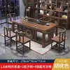 Balcón Apartamento Pequeño Mesa de Té y Sillas Set Nuevo Estilo Chino Mesa de Té para Preparar Té en Casa con Encimera de Roca Set de Mesa Integrada de Madera Maciza Oficina Mesa de Té