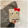 Bolsa Infantil Cartoon Fofa, Nova Moda Bolsa de Moedas Transversal de Ombro Único, Bolsa para Celular, Bolsa Pequena Bordada de Gatinho Leve Casual