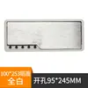 Caixa de Rosca Quadrada ABS de Plástico Jiuou Caixa de Rosca para Mesa de Conferência Caixa de Rosca para Mesa de Computador Tampa de Abertura para Rosca de Mesa de Escritório